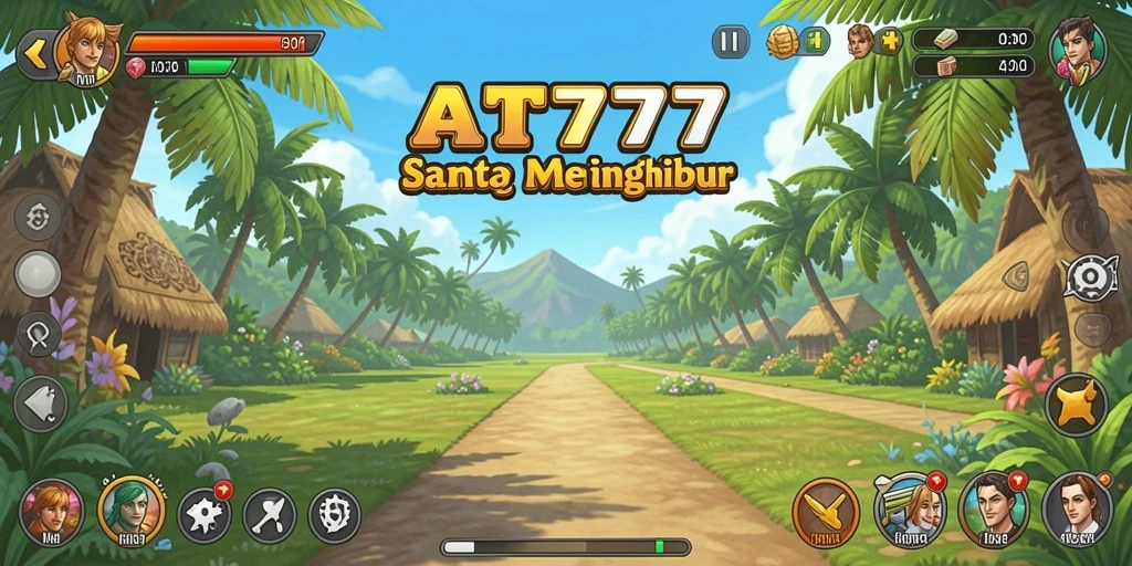 Tampilan gameplay AT777 yang menarik dengan grafis cerah.