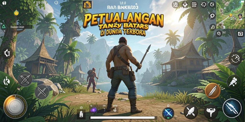 Tampilan screenshot yang menunjukkan aksi mendebarkan dalam game Open World.