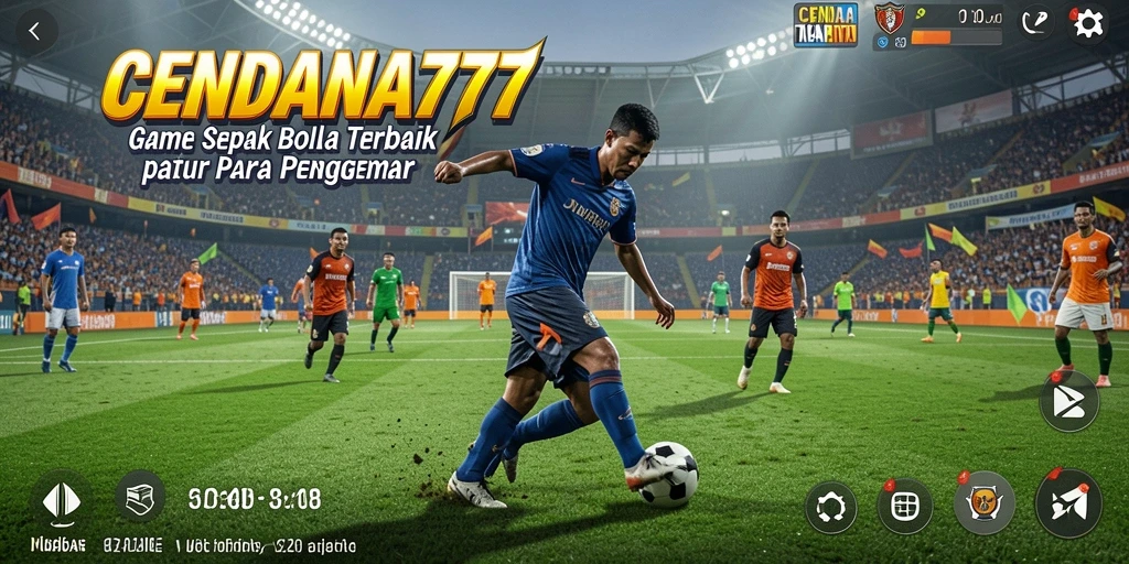 Tampilan gameplay menarik dalam CENDANA777 yang penuh aksi sepak bola.