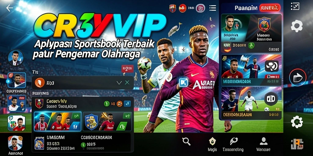 Screenshot utama CR7VIP menampilkan antarmuka taruhan olahraga yang menarik.