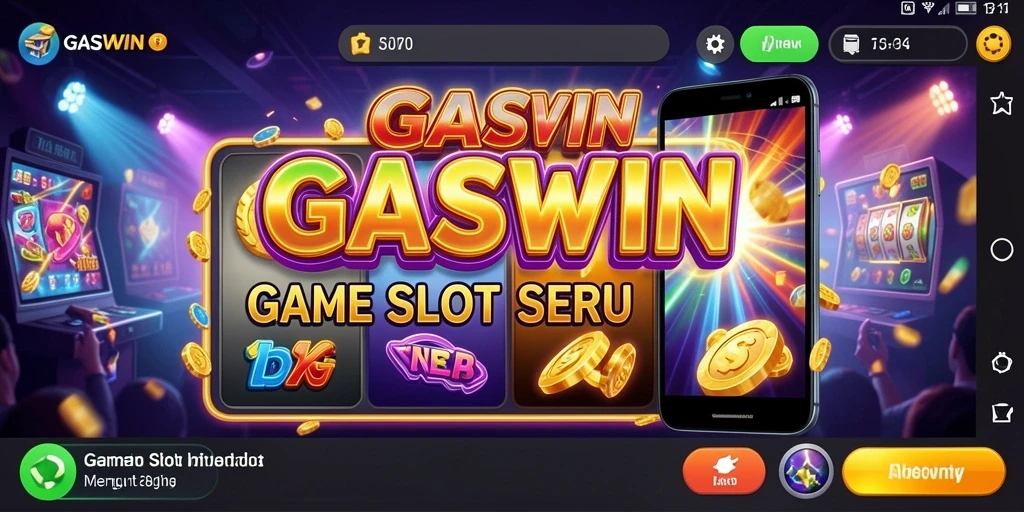 Tampilan gameplay GASWIN yang memukau dan penuh warna.