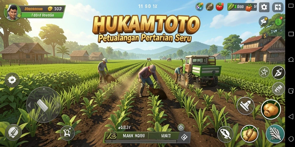 Gameplay <strong>HUKUMTOTO</strong> yang seru dengan berbagai tanaman dan hewan peliharaan.