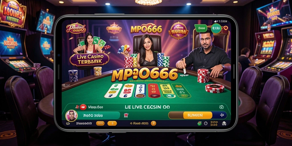 Tampilan gameplay Live Casino MPO666 yang menarik dan interaktif.