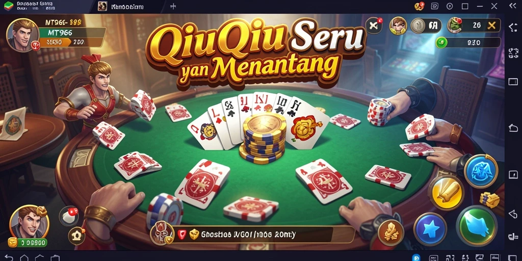 Tampilan gameplay QiuQiu yang menarik dan penuh warna.