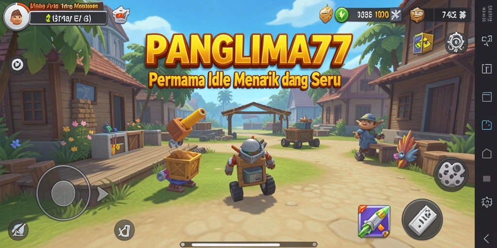 Tampilan gameplay seru dari PANGLIMA77 yang menampilkan misi yang menarik.