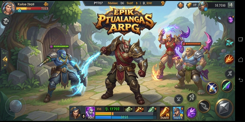 Tampilan gameplay <strong>PT707</strong> yang menakjubkan dalam aksi ARPG.