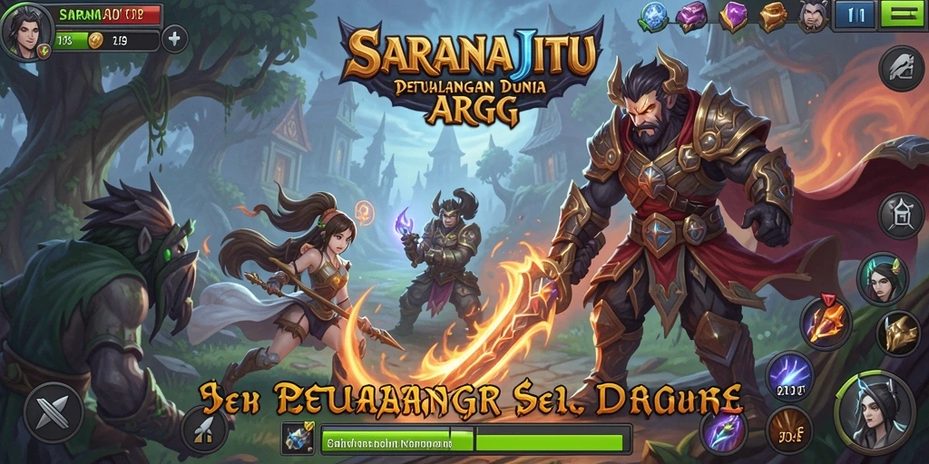 Tampilan menarik dari gameplay ARPG SARANAJITU yang penuh aksi.
