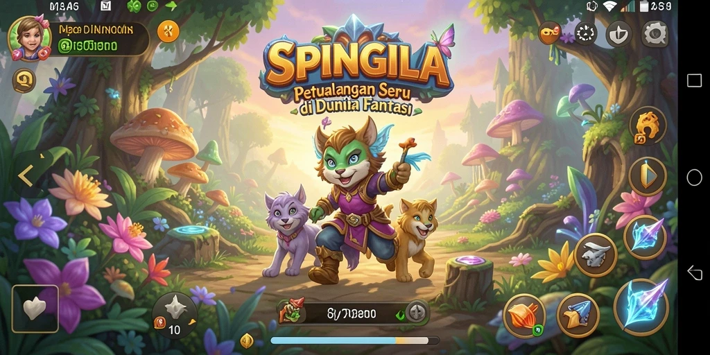 Tangkapan layar SPINGILA menunjukkan aksi seru dalam petualangan penuh tantangan.
