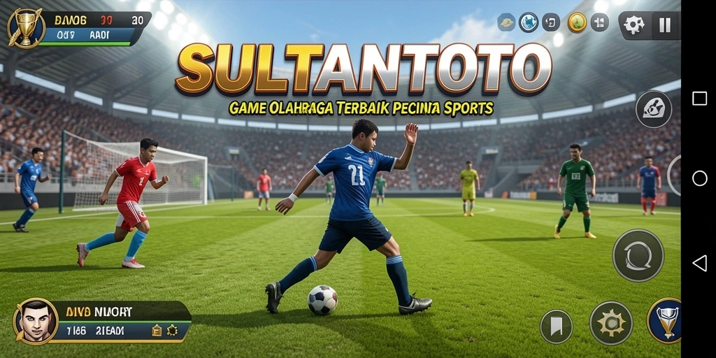 Screenshot utama SULTANTOTO menampilkan gameplay seru dalam olahraga.
