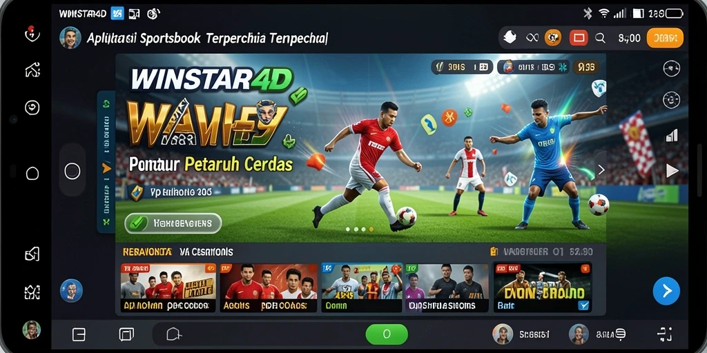 Tampilan screenshot WINSTAR4D menampilkan antarmuka sportsbook yang menarik.